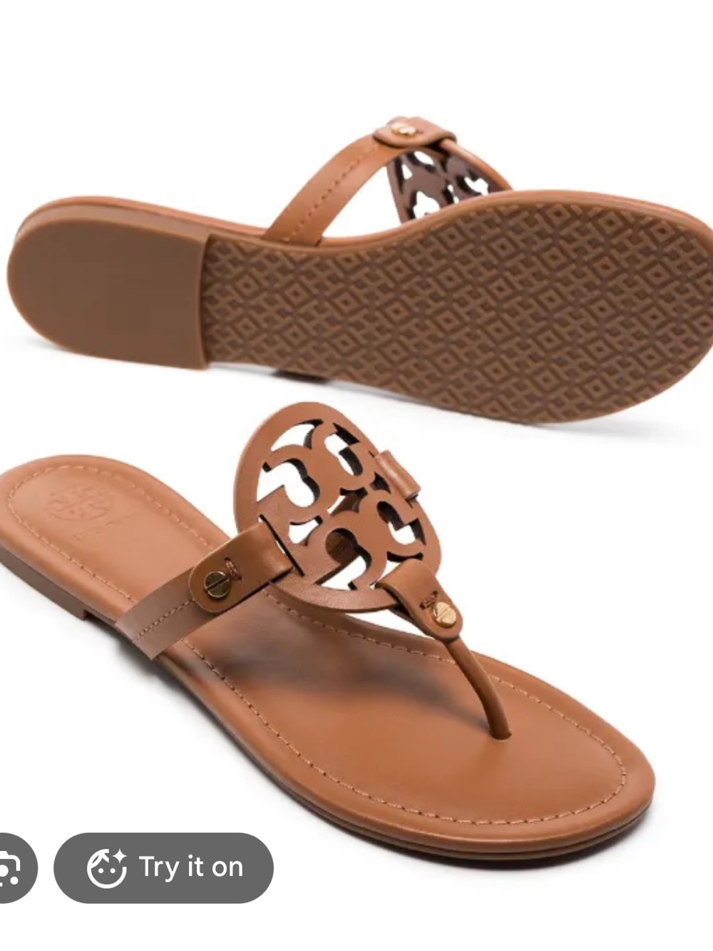 Tory Burch brown thong sandal
